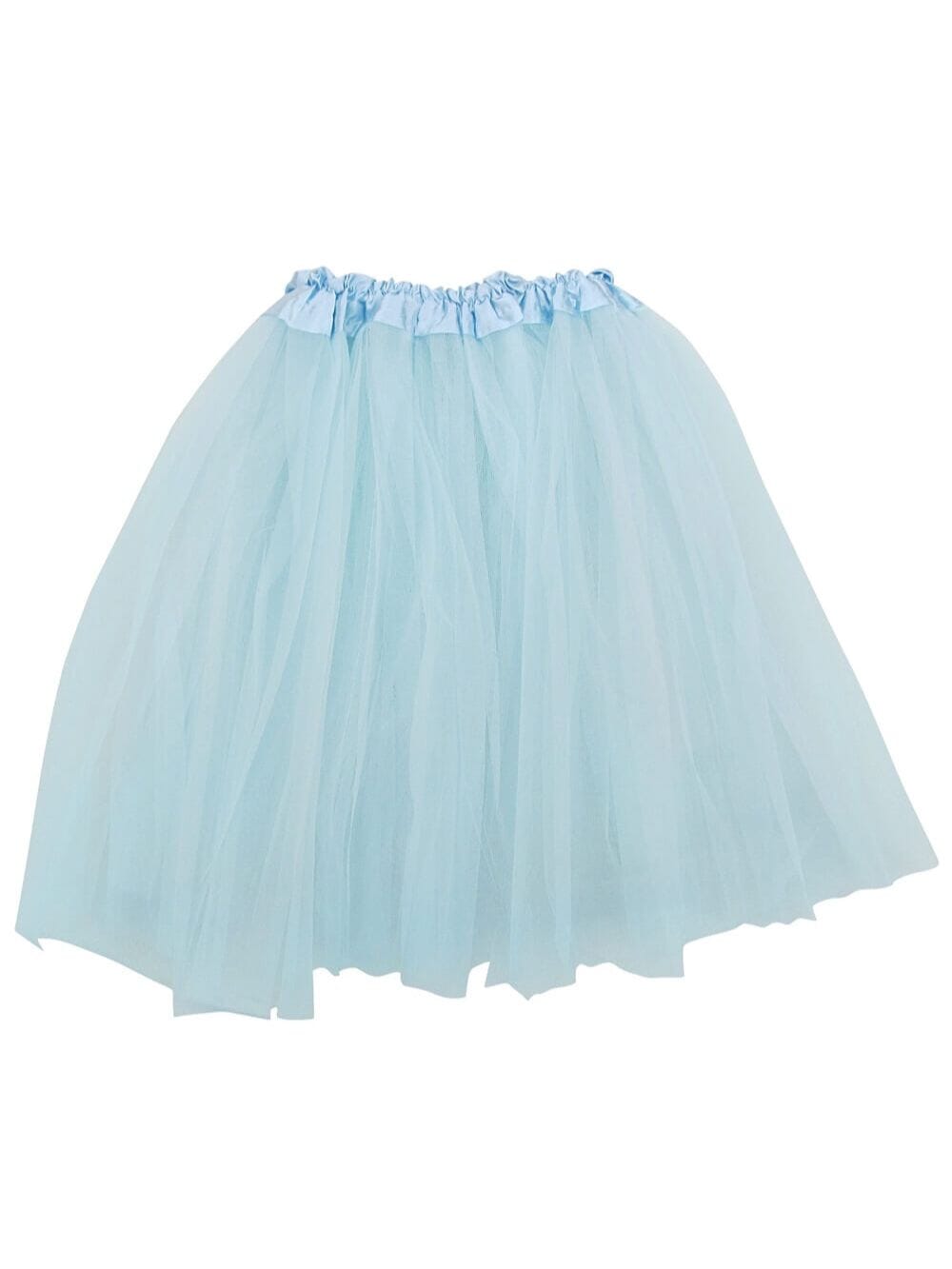 Sky Blue Adult Tutu Skirt - Women's Size 3-Layer Basic Ballet Costume Dance Tutus - Sydney So Sweet