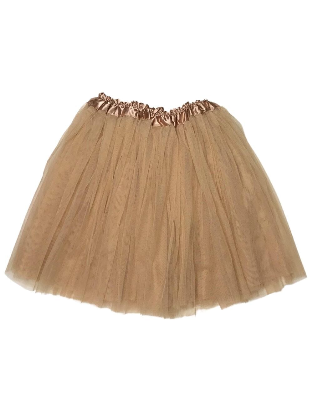 Taupe Tutu Skirt for Women – 3-Layer Tulle Ballet Skirt for Costume, Dress-Up, Dance, & Cosplay - Sydney So Sweet