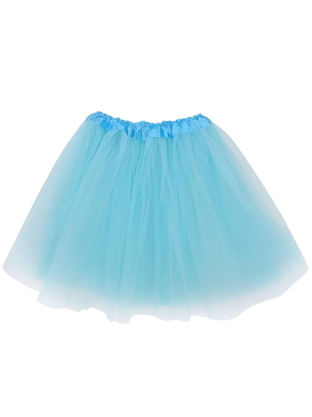 Aqua Blue Tutu Skirt for Women – 3-Layer Tulle Ballet Skirt for Costume, Dress-Up, Dance, & Cosplay - Sydney So Sweet