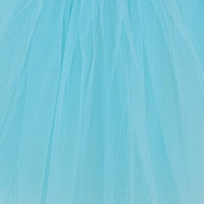 Aqua Blue Tutu Skirt for Girls – 3-Layer Tulle Ballet, Dance, and Dress-Up Costume Skirt - Sydney So Sweet