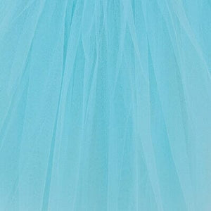 Aqua Blue Tutu Skirt - Kids Size 3-Layer Tulle Basic Ballet Dance Costume Tutus for Girls - Sydney So Sweet