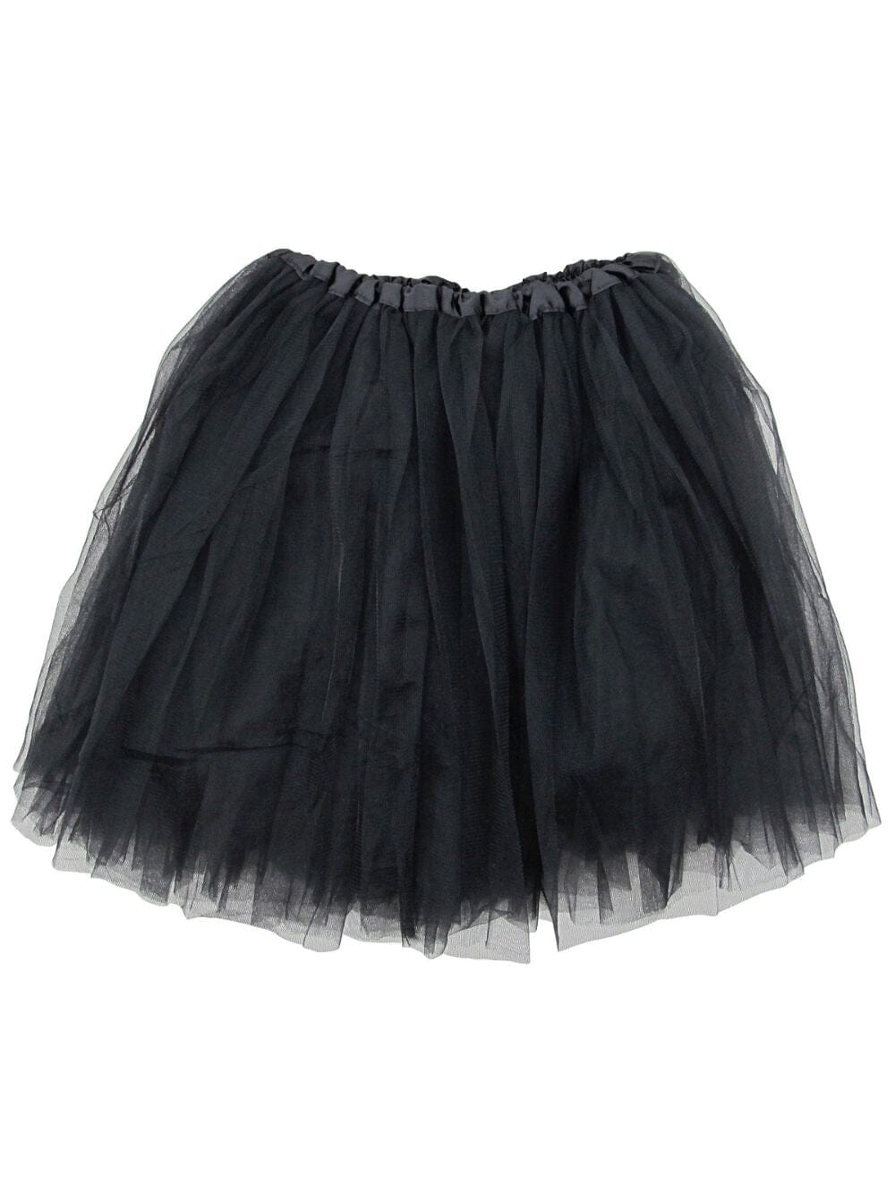 Black Plus Size Adult Tutu Skirt - Women's Plus Size 3- Layer Basic Ballet Costume Dance Tutus - Sydney So Sweet