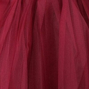 Burgundy or Maroon Tutu Skirt - Kids Size 3-Layer Tulle Basic Ballet Dance Costume Tutus for Girls - Sydney So Sweet