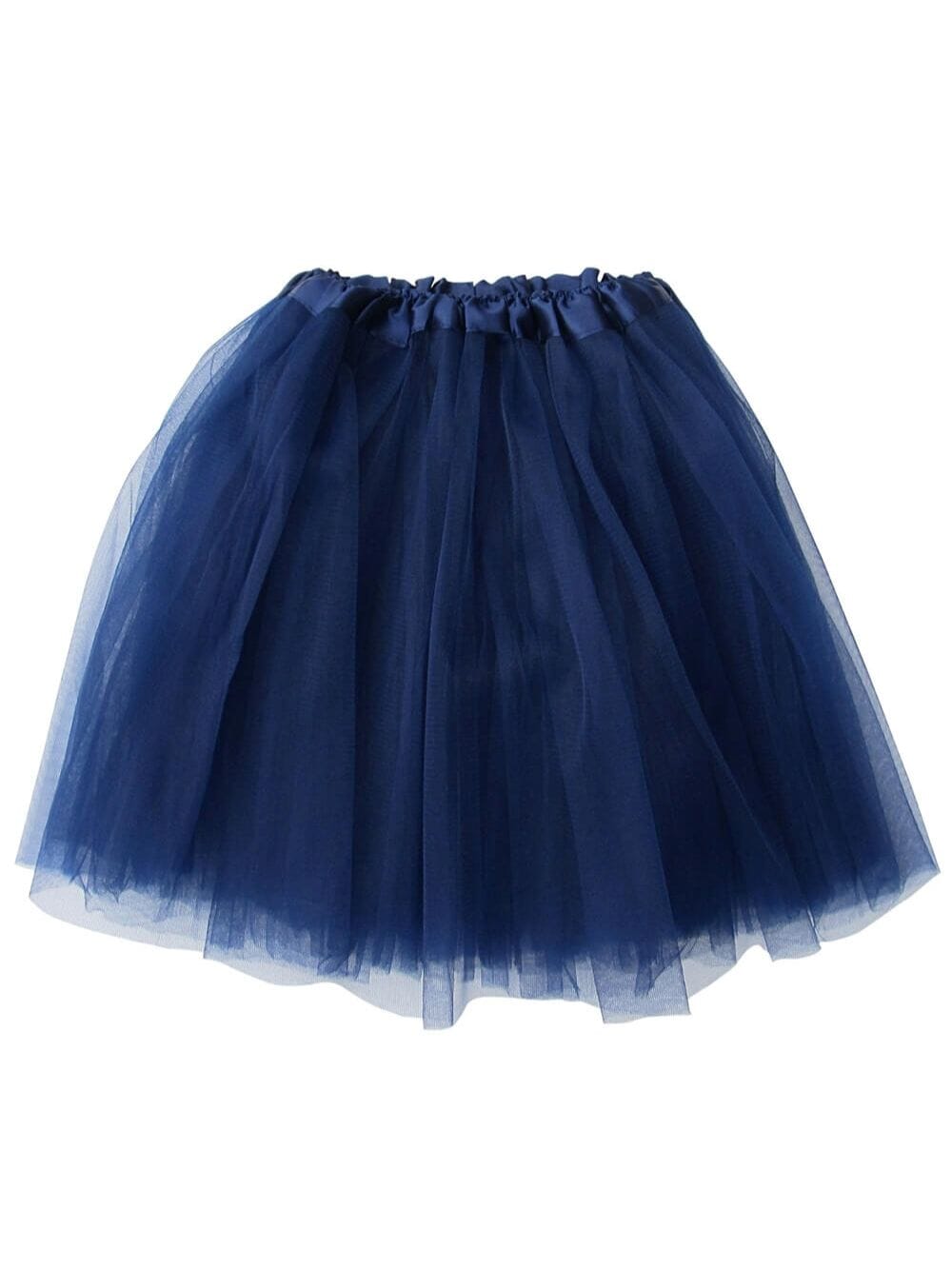 Navy Blue Tutu Skirt for Women – 3-Layer Tulle Ballet Skirt for Costume, Dress-Up, Dance, & Cosplay - Sydney So Sweet