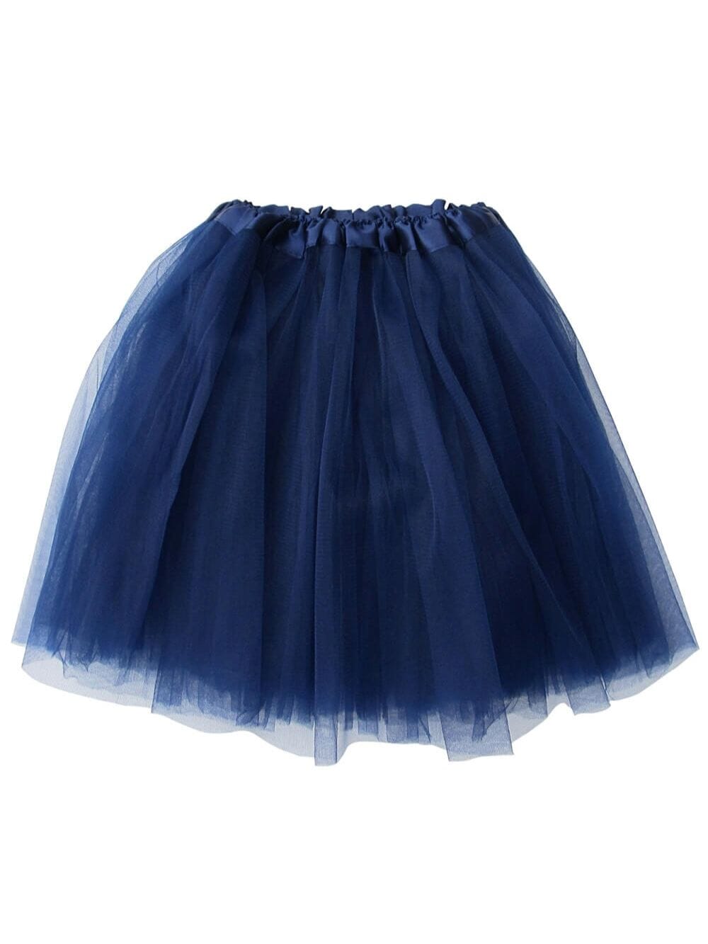 Navy Blue Plus Size Adult Tutu Skirt - Women's Plus Size 3- Layer Basic Ballet Costume Dance Tutus - Sydney So Sweet