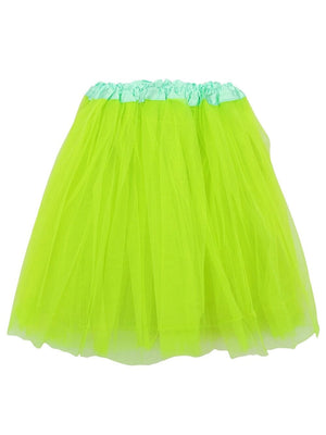 Neon Green Tutu Skirt for Adult - Women's Size 3-Layer Basic Ballet Costume Dance Tutus - Sydney So Sweet