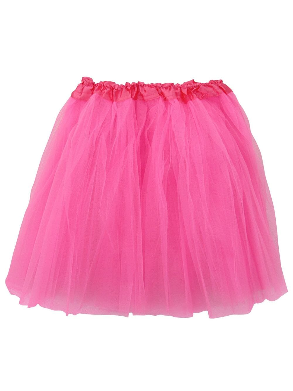 Neon Pink Tutu Skirt for Women – 3-Layer Tulle Ballet Skirt for Costume, Dress-Up, Dance, & Cosplay - Sydney So Sweet