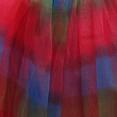 Rainbow Red Tutu Skirt for Girls – 3-Layer Tulle Ballet, Dance, and Dress-Up Costume Skirt - Sydney So Sweet