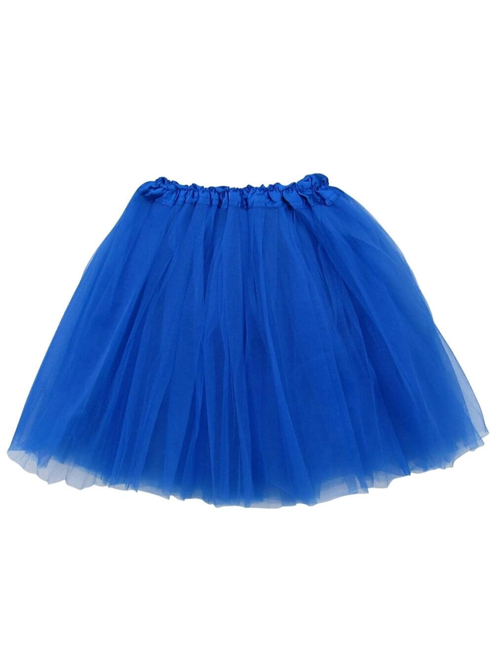 Royal Blue Tutu Skirt for Adult - Women&#39;s Size 3-Layer Basic Ballet Costume Dance Tutus - Sydney So Sweet