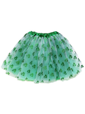 Sparkle Shamrock Tutu Skirt Costume for Girls, Women, Plus - Sydney So Sweet