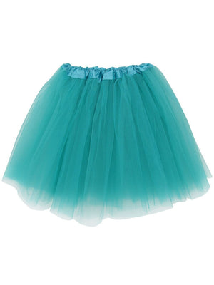 Turquoise Green Plus Size Adult Tutu Skirt - Women's Plus Size 3- Layer Basic Ballet Costume Dance Tutus - Sydney So Sweet