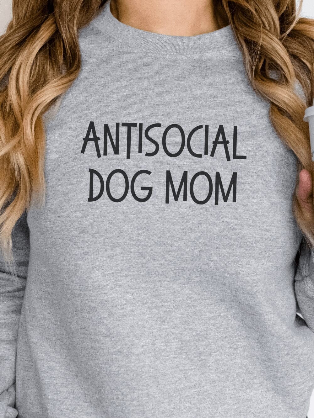 Antisocial Dog Mom Unisex Heavy Blend™ Crewneck Sweatshirt - Many Colors - Sydney So Sweet