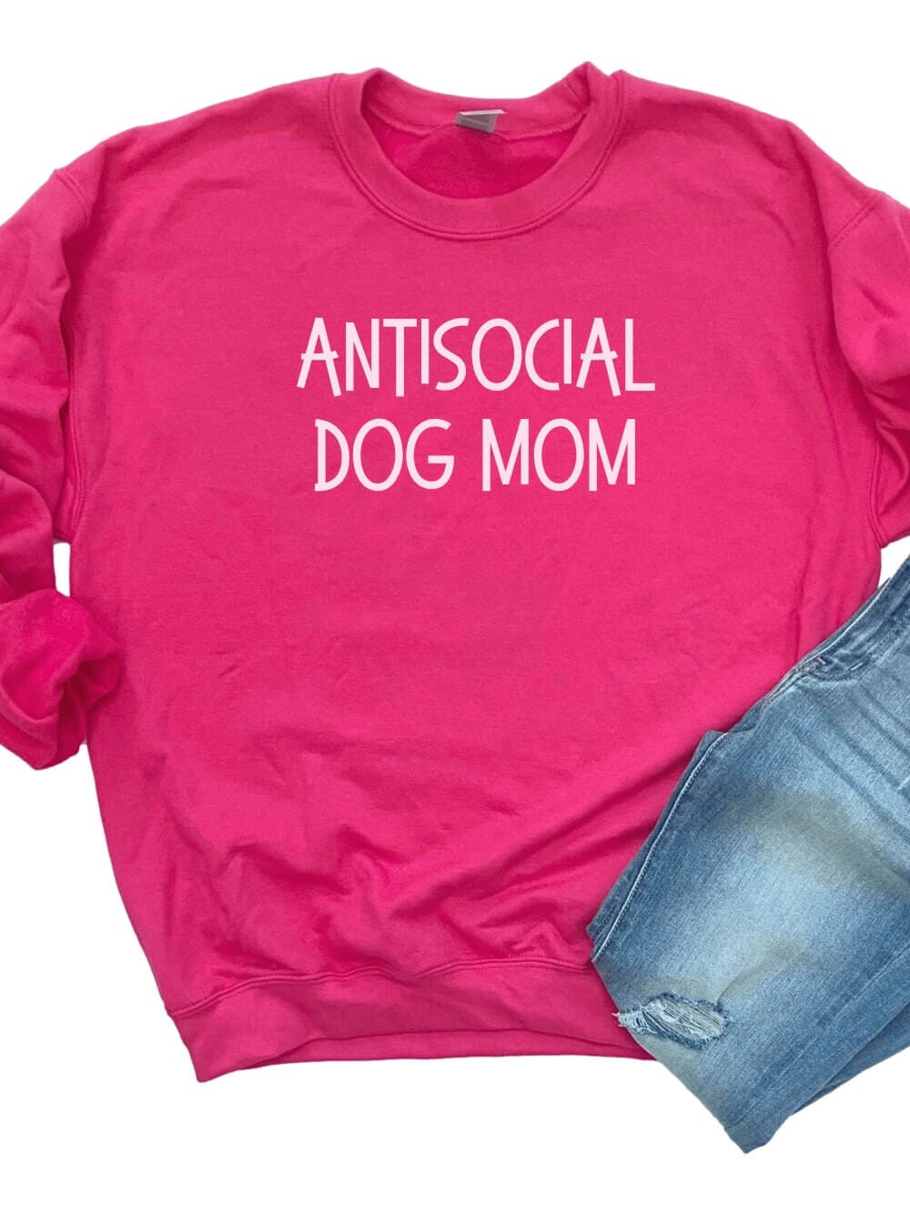 Antisocial Dog Mom Unisex Heavy Blend™ Crewneck Sweatshirt - Many Colors - Sydney So Sweet