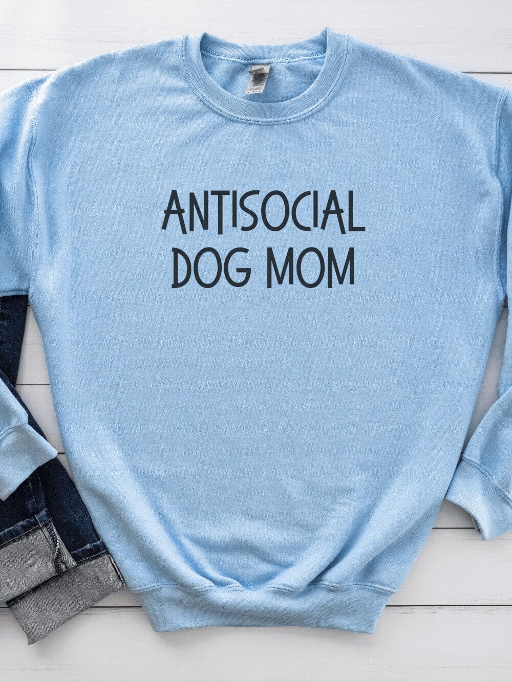 Antisocial Dog Mom Unisex Heavy Blend™ Crewneck Sweatshirt - Many Colors - Sydney So Sweet