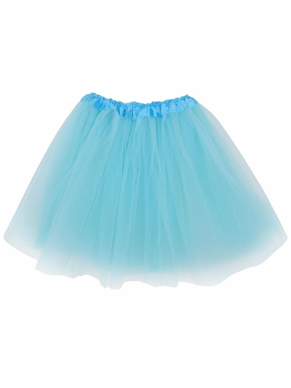 Aqua Blue Tutu Skirt - Kids Size 3-Layer Tulle Basic Ballet Dance Costume Tutus for Girls - Sydney So Sweet