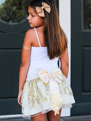 Belle Gold Yellow Princess Costume Tutu Skirt in Kid, Adult, or Plus Size - Sydney So Sweet