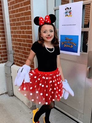Minnie Mouse Costume - Girls Red Polka Dot Mouse Tutu Kids Costume Set - Sydney So Sweet