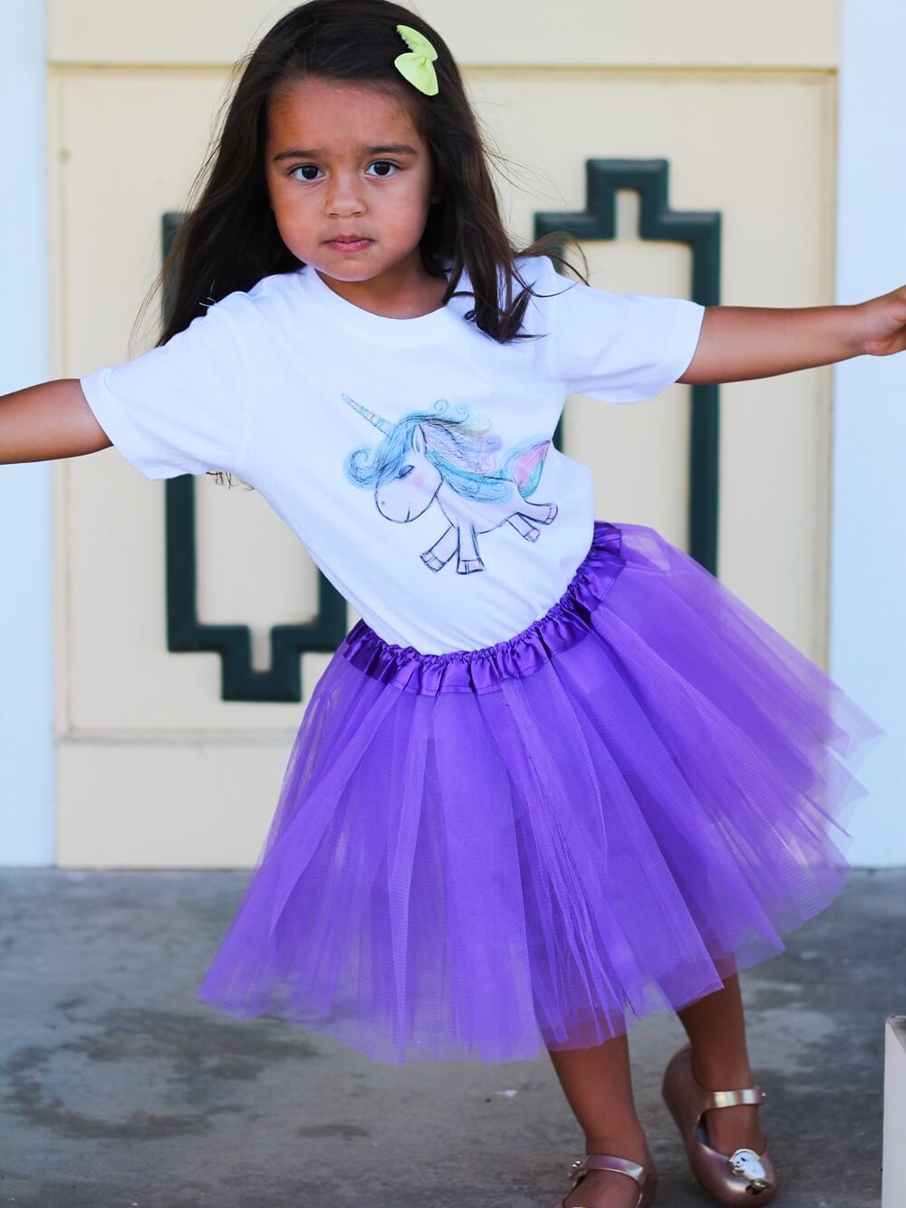 Purple Tutu Skirt for Girls – 3-Layer Tulle Ballet, Dance, and Dress-Up Costume Skirt - Sydney So Sweet