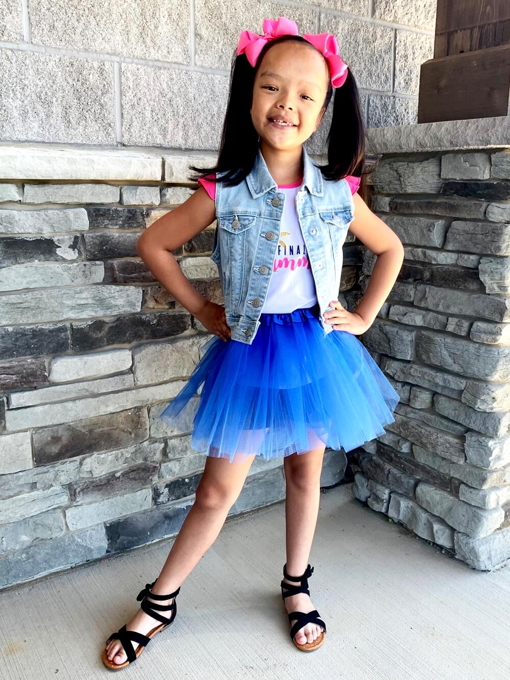 Royal Blue Tutu Skirt for Girls – 3-Layer Tulle Ballet, Dance, and Dress-Up Costume Skirt - Sydney So Sweet