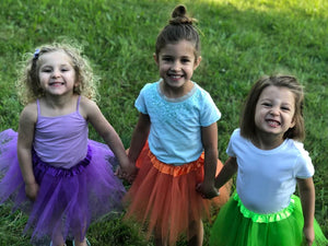 Orange Tutu Skirt - Kids Size 3-Layer Tulle Basic Ballet Dance Costume Tutus for Girls - Sydney So Sweet