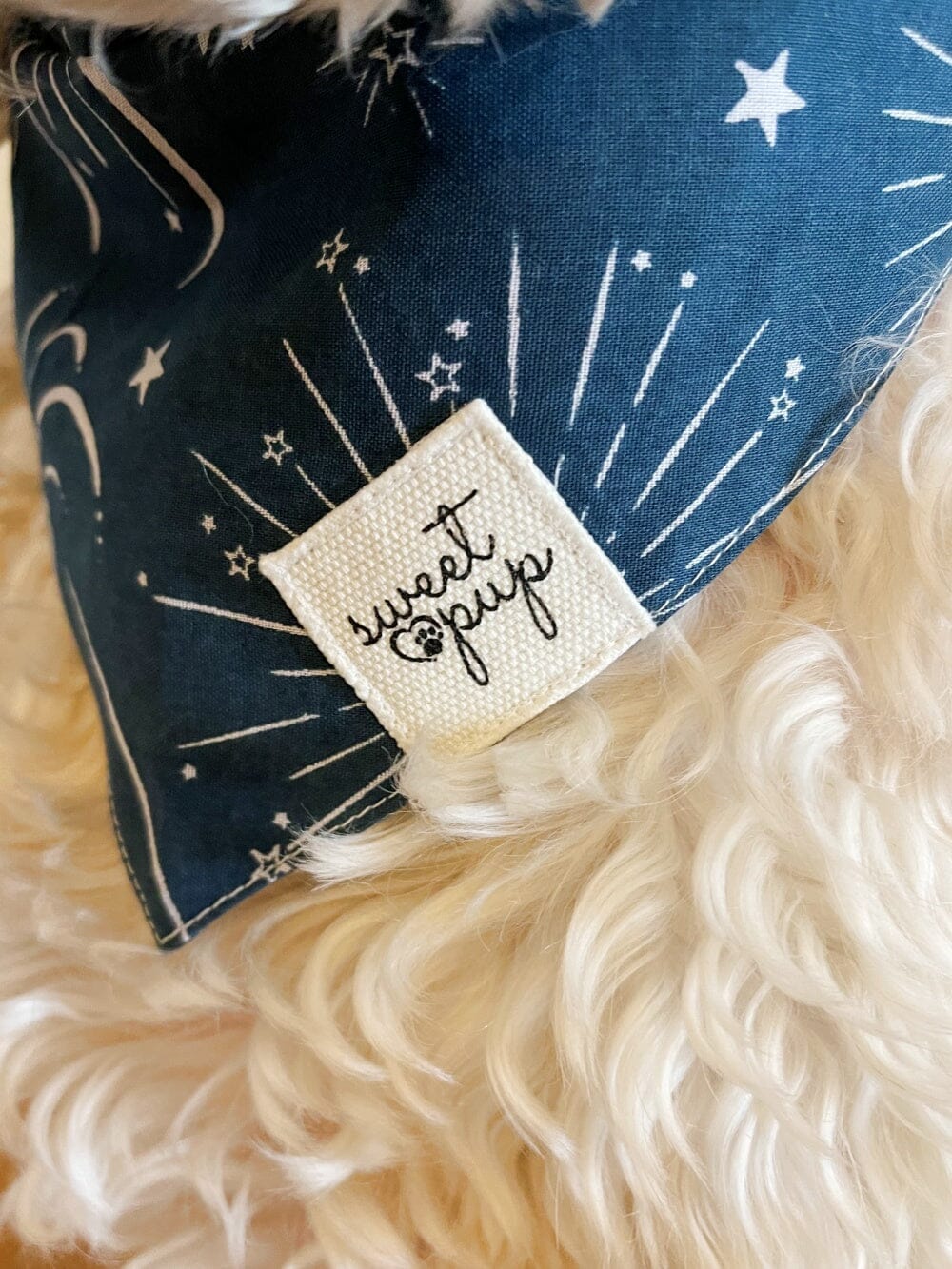 Dog Bandana - Midnight Blue Fireworks - Sydney So Sweet