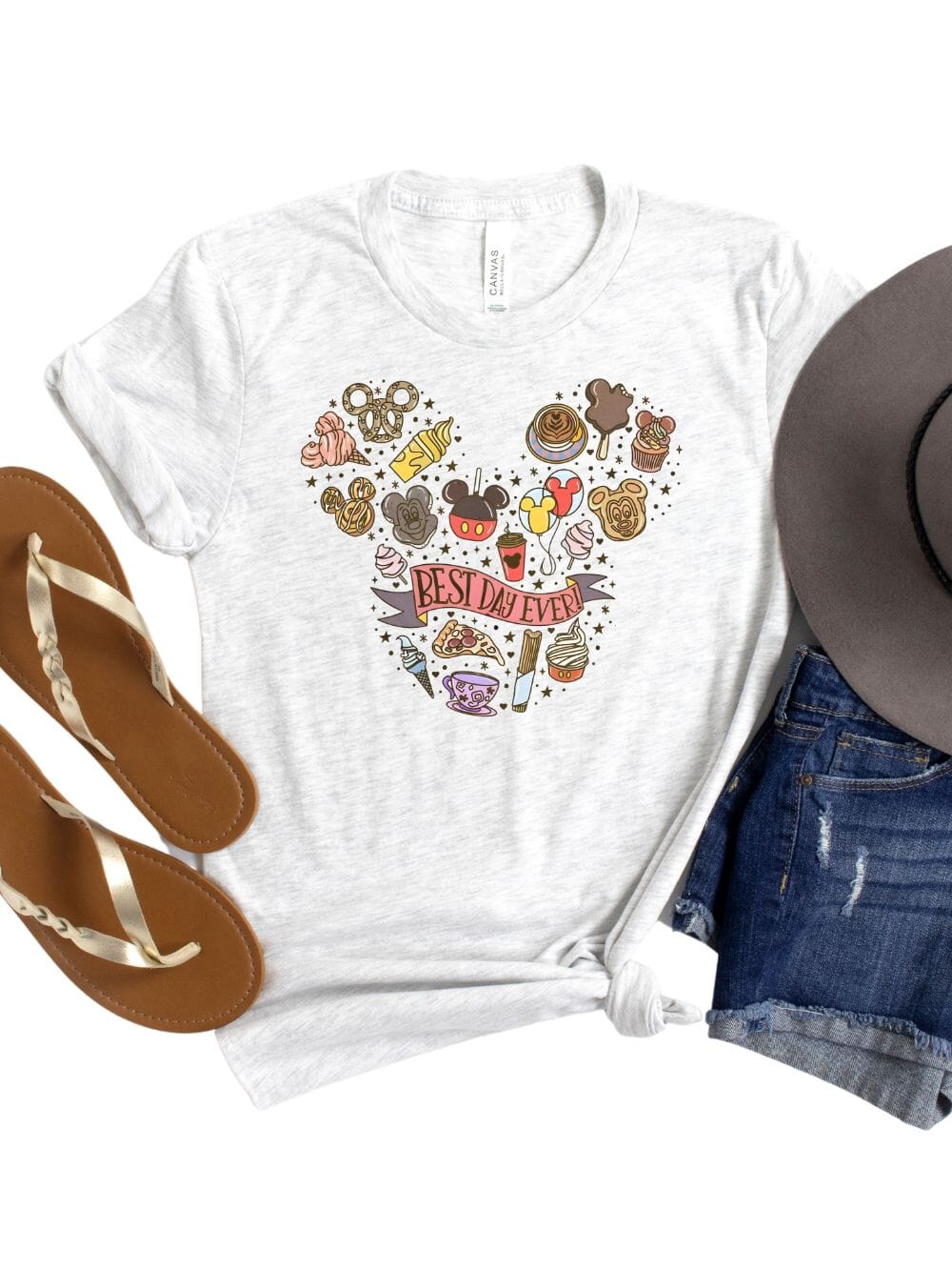 Best Day Ever Snacks Mom T-Shirt Bella + Canvas Unisex Jersey Short Sleeve Tee - Many Colors - Sydney So Sweet