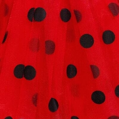Red & Black Polka Dot Tutu Skirt – 3 Layer Tulle Skirt for Kids & Adults – Costume, Dance, Dress-Up - Sydney So Sweet