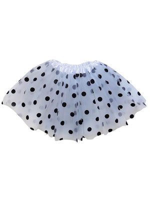 Girls Dalmatian Costume - Complete Kids Costume Set with Polka Dot Tutu, Tail, Bow Tie, & Headband Ears - Sydney So Sweet