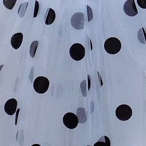Black & White Polka Dot 101 Dalmatians Spotted Dog Tutu Skirt Costume for Girls, Women, Plus - Sydney So Sweet