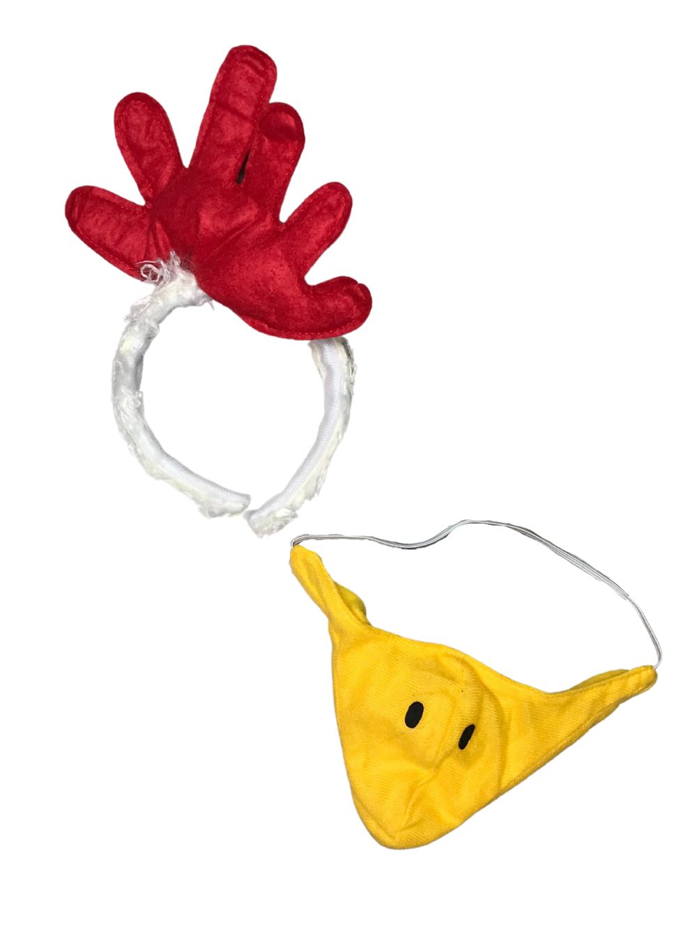 Chicken Headband & Beak Set, Kid or Adult Size Costume Accessories - Sydney So Sweet