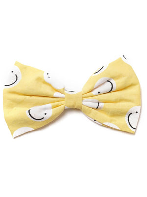 Dog Bow Tie - Smile Face Friends Yellow - Sydney So Sweet