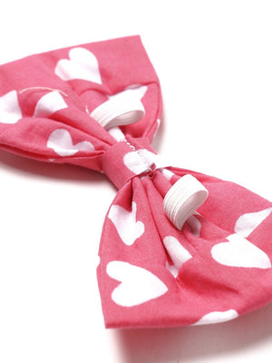 Dog Bow Tie - Whole Lotta Love Hot Pink Heart - Sydney So Sweet