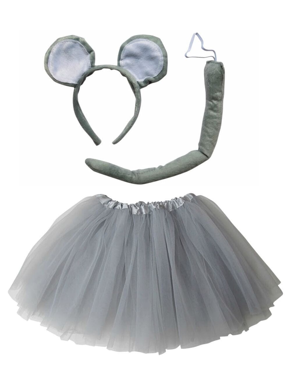 Adult Mouse Costume - Tutu Skirt, Tail, & Headband Set for Adult or Plus Size - Sydney So Sweet