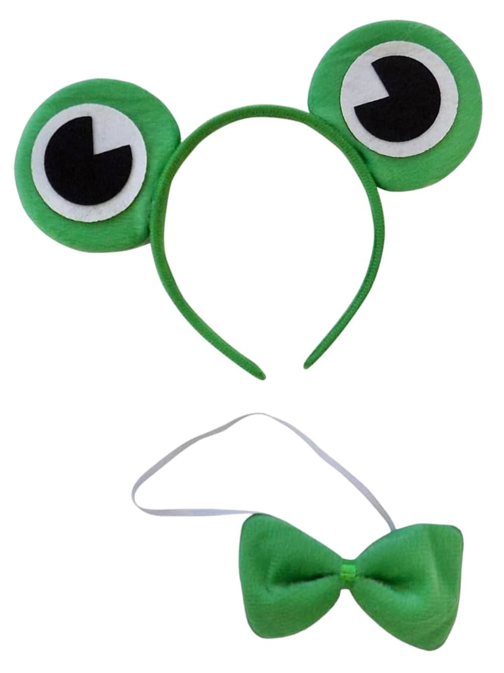 Frog Headband Eyes &amp; Bow Tie, Kid or Adult Costume Accessories - Sydney So Sweet