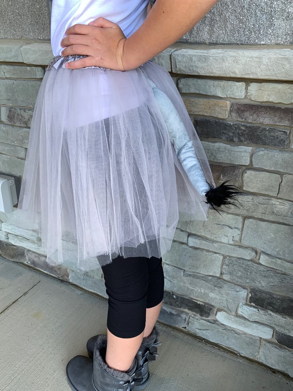 Girls Gray Elephant Costume - Complete Kids Costume Set with Tutu, Tail, & Ears - Sydney So Sweet