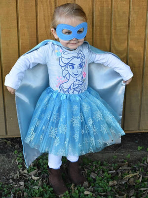 Snowflake Princess Frozen Superhero Tutu Skirt Costume for Girls, Women, Plus - Sydney So Sweet