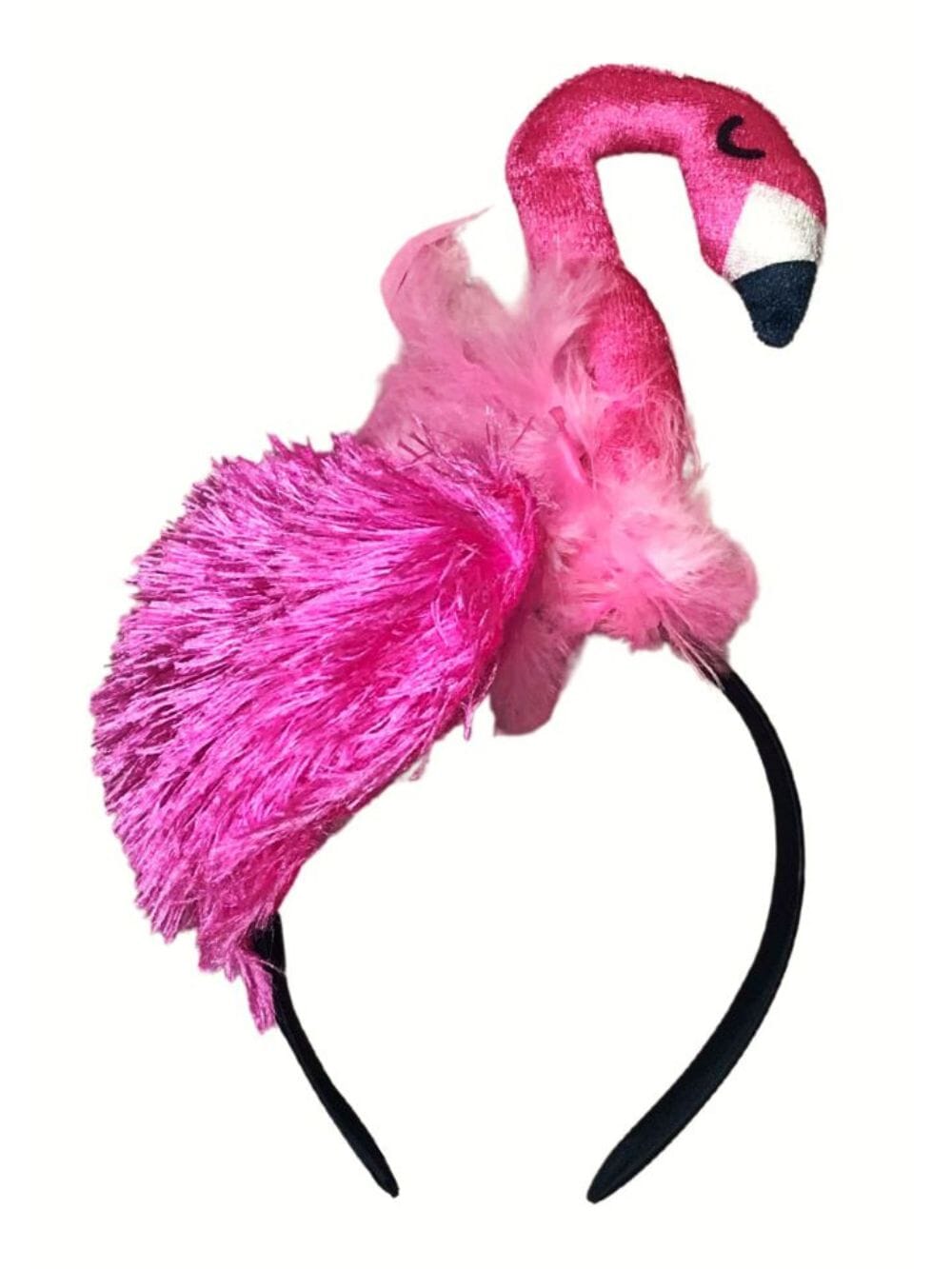 Pink Flamingo Headband, Cute Bird Feather Costume Accessory