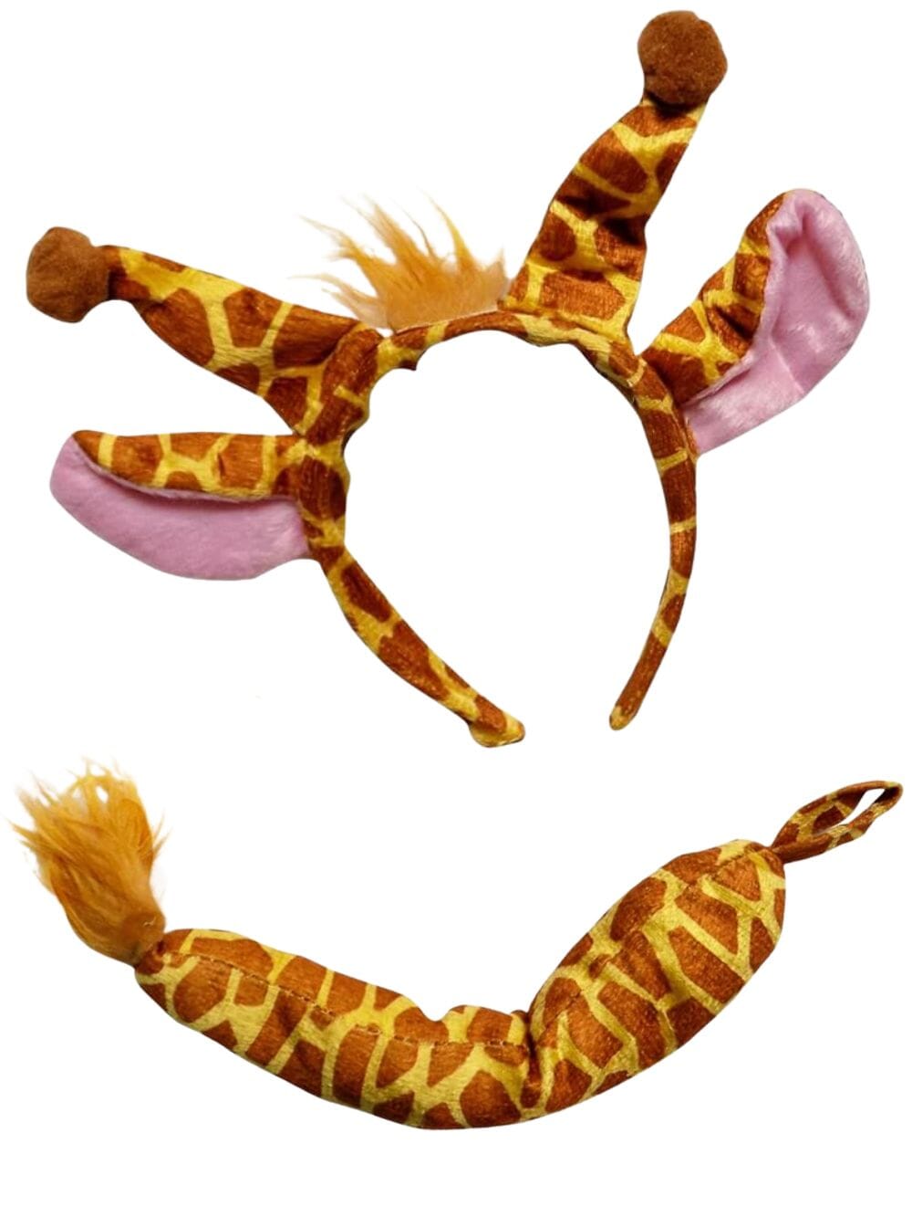 Giraffe Headband Ears &amp; Tail, Kid or Adult Costume Accessories - Sydney So Sweet