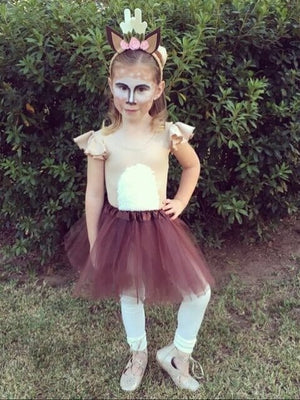 Brown Tutu Skirt - Kids Size 3-Layer Tulle Basic Ballet Dance Costume Tutus for Girls - Sydney So Sweet