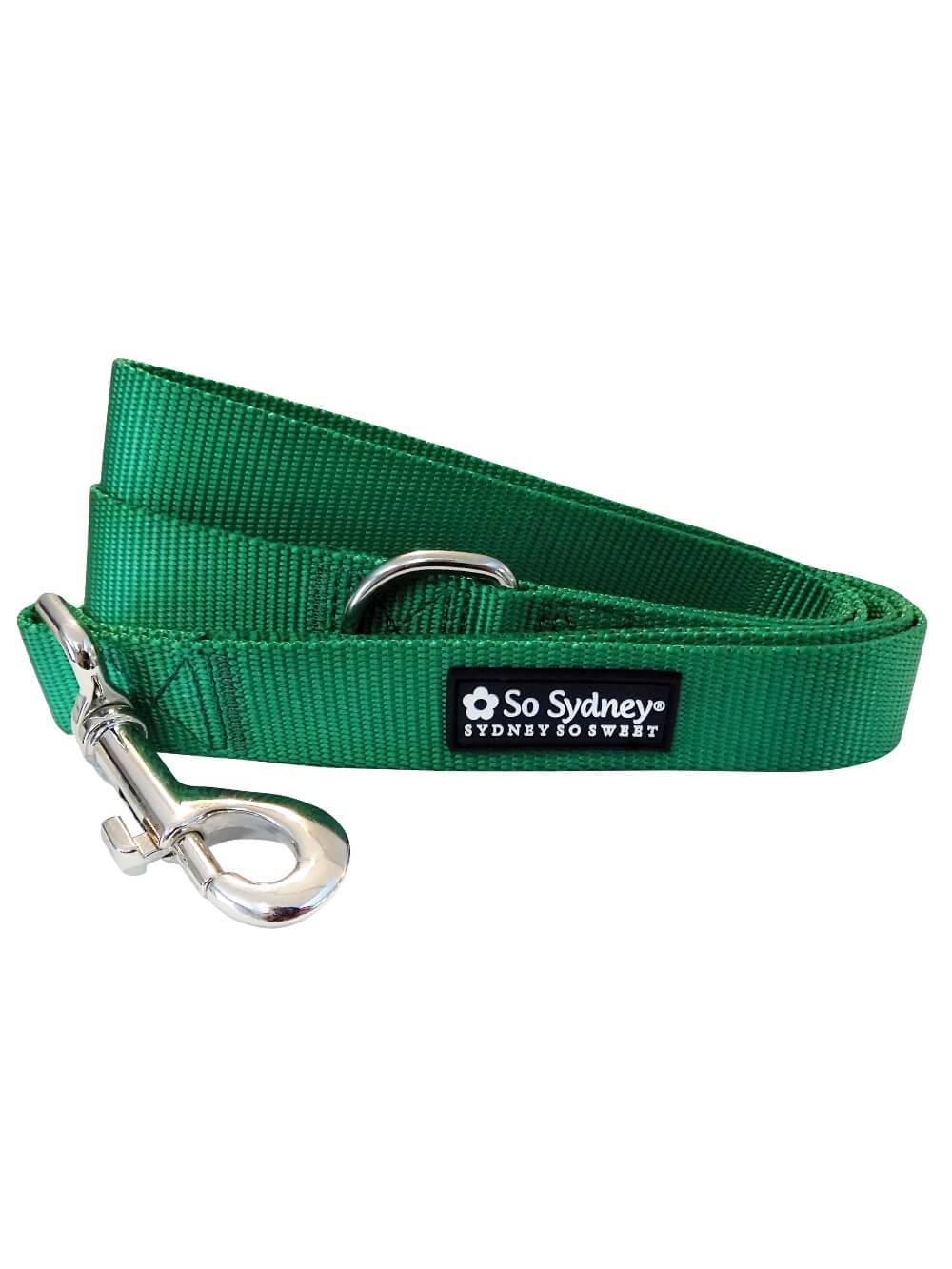 Green 5&#39; Nylon Dog Leash for Small, Medium, or Large Dogs - Sydney So Sweet