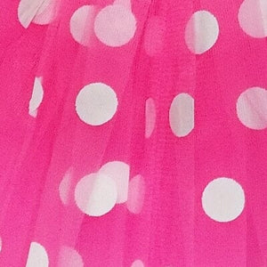 Hot Pink and White Polka Dot Tutu Skirt Costume for Girls, Women, Plus - Sydney So Sweet