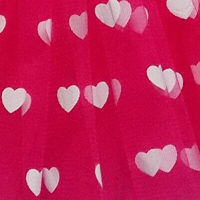 Hot Pink Heart Valentine's Day Tutu Skirt Costume for Toddler, Girls, Women, Plus - Sydney So Sweet