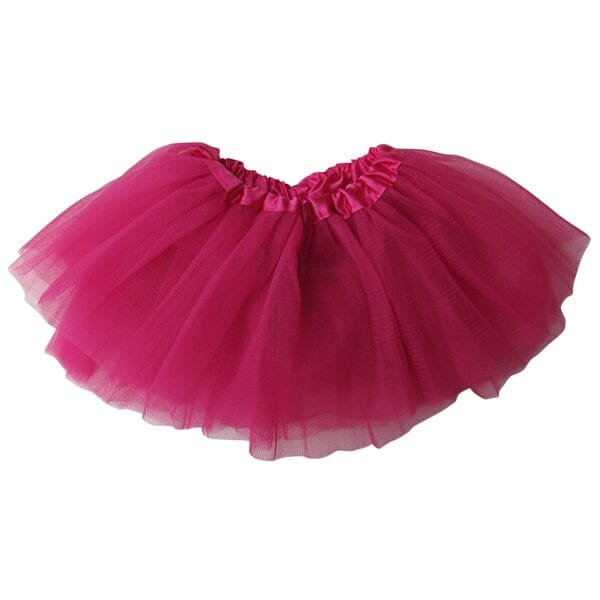 Hot Pink Baby Infant Tulle Tutu Skirt Baby Size 5 Layer Basic Ballet Tutu - Sydney So Sweet
