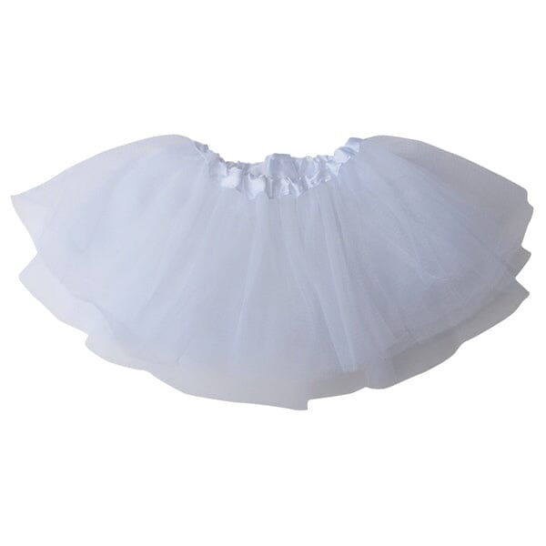 White Baby Infant Tulle Tutu Skirt Baby Size 5 Layer Basic Ballet Tutu - Sydney So Sweet