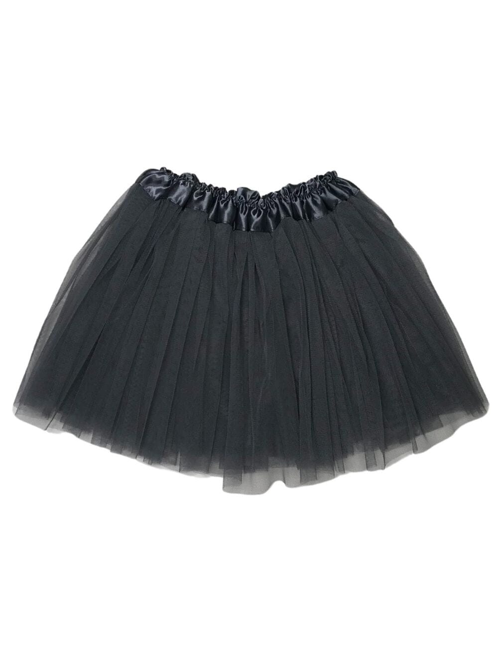 Dark Gray Tutu Skirt for Girls – 3-Layer Tulle Ballet, Dance, and Dress-Up Costume Skirt - Sydney So Sweet