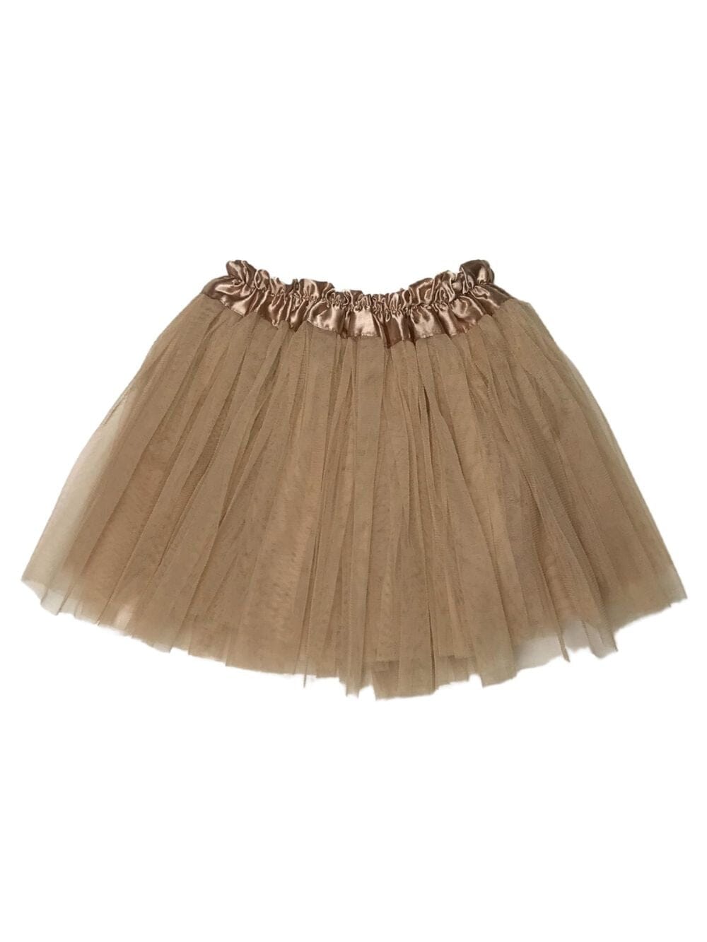 Taupe Tutu Skirt for Girls – 3-Layer Tulle Ballet, Dance, and Dress-Up Costume Skirt - Sydney So Sweet