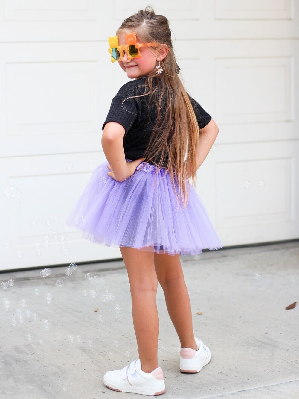 Lavender Tutu Skirt - Kids Size 3-Layer Tulle Basic Ballet Dance Costume Tutus for Girls - Sydney So Sweet