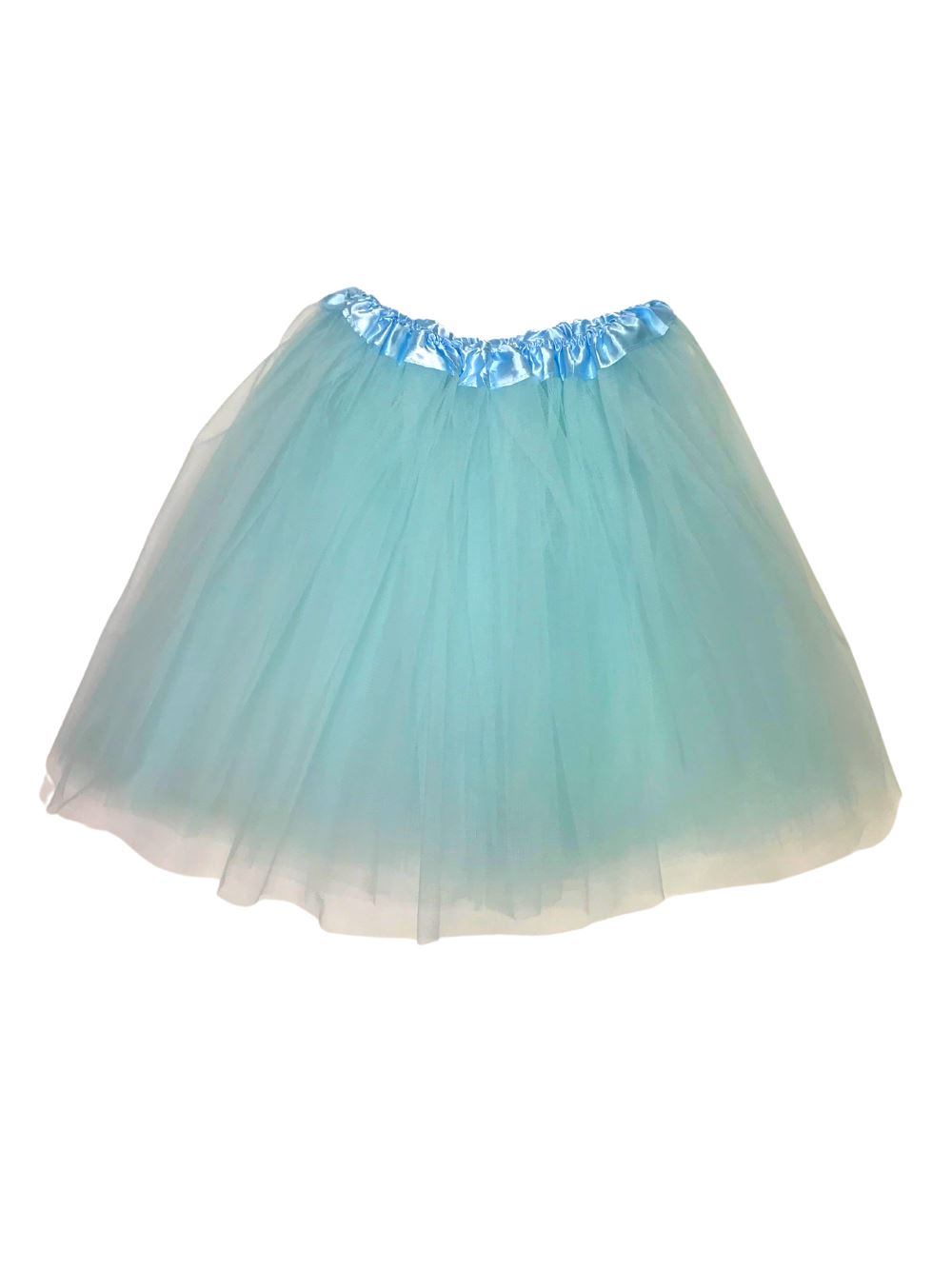 Light Aqua Blue Tutu Skirt for Women – 3-Layer Tulle Ballet Skirt for Costume, Dress-Up, Dance, & Cosplay - Sydney So Sweet
