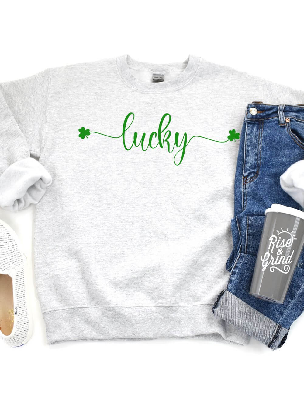 Lucky Shamrock St. Patrick's Day Unisex Heavy Blend™ Crewneck Sweatshirt - 8 Colors - Sydney So Sweet