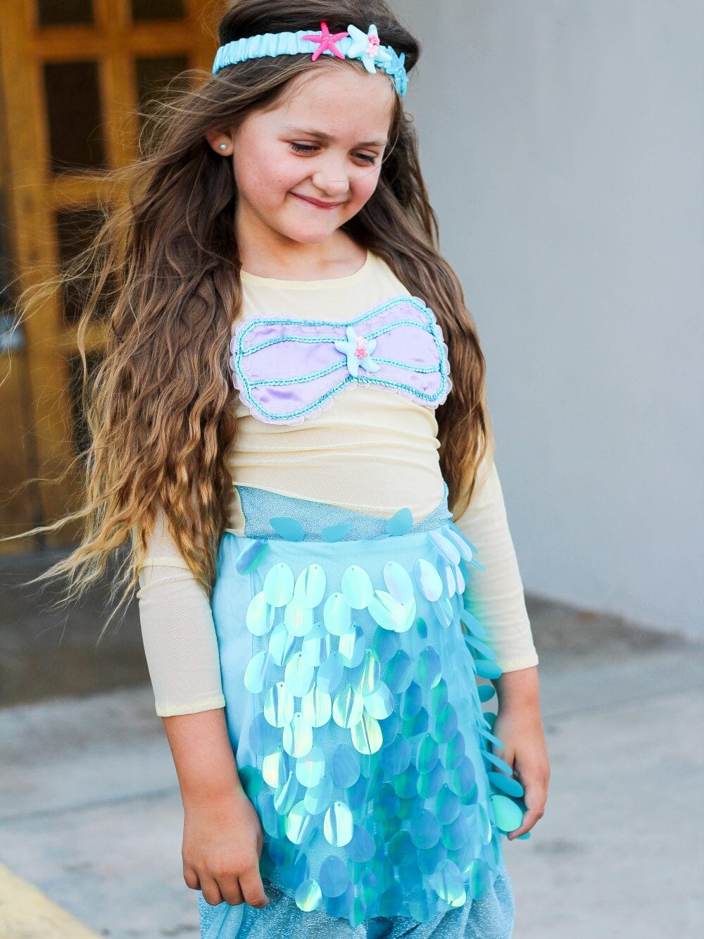 Magical Mermaid Costume Deluxe Girls or Toddler Halloween Dress Up - Sydney So Sweet